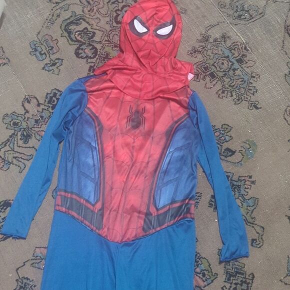 RUBIES MARVEL AVENGERS SPIDER-MAN COSTUME and mask SIZE large 10-12 - Picture 3 of 8